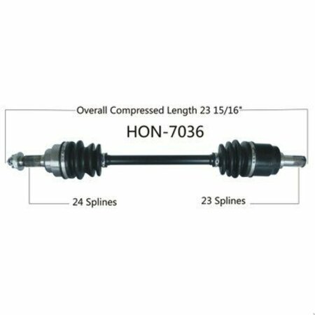 WIDE OPEN OE Replacement CV Axle for HONDA FRONT R MUV700 BIG RED 09-13 HON-7036